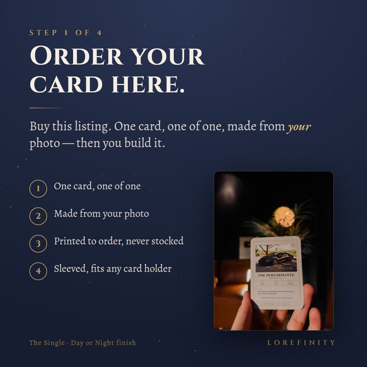 How it works — step 1 of 4